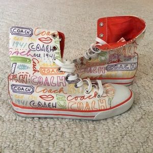 Coach Printed High Tops